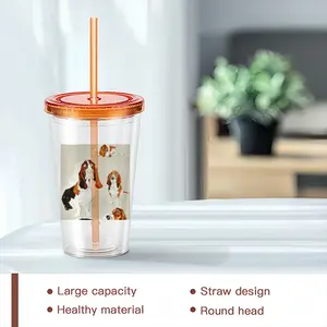 Basset Double Layer Plastic Cup