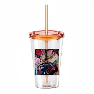 Trapdoor Double Layer Plastic Cup