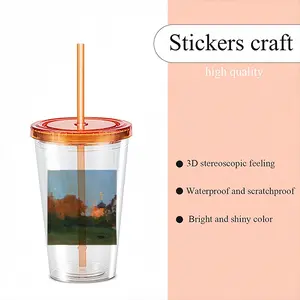 Sunset Double Layer Plastic Cup