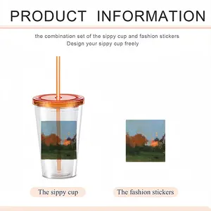 Sunset Double Layer Plastic Cup