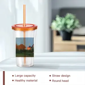 Sunset Double Layer Plastic Cup