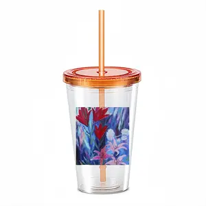 Lilies In The Evening Double Layer Plastic Cup