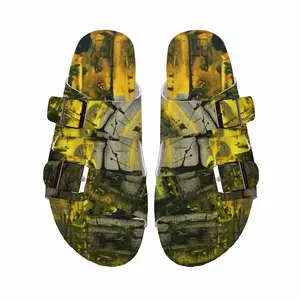 Men The Gold Of The Sun Cork Sandals