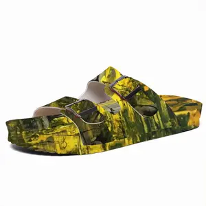 Men The Gold Of The Sun Cork Sandals