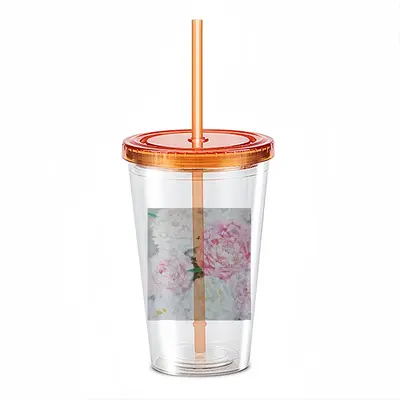 Large Peony Palette Knife Double Layer Plastic Cup