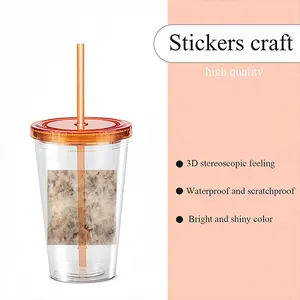 Strokes 2 Double Layer Plastic Cup