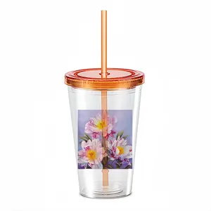 The Kingdom Of Peonies Double Layer Plastic Cup