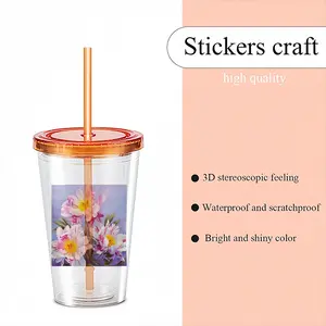 The Kingdom Of Peonies Double Layer Plastic Cup