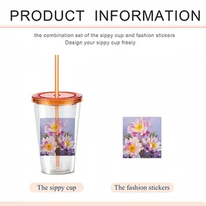 The Kingdom Of Peonies Double Layer Plastic Cup