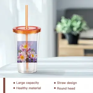 The Kingdom Of Peonies Double Layer Plastic Cup