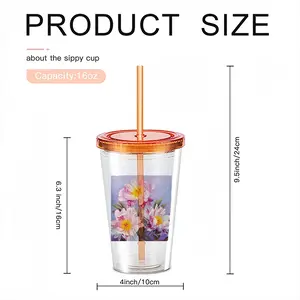 The Kingdom Of Peonies Double Layer Plastic Cup