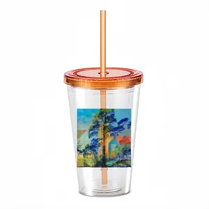 A Cooling Place Double Layer Plastic Cup