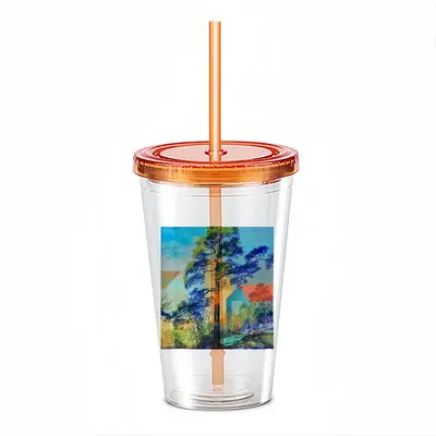 A Cooling Place Double Layer Plastic Cup