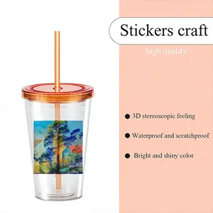 A Cooling Place Double Layer Plastic Cup