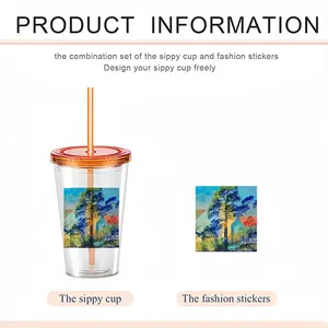 A Cooling Place Double Layer Plastic Cup