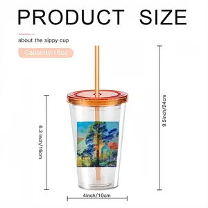 A Cooling Place Double Layer Plastic Cup