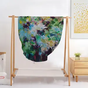 Infinite Garden #11 Flannel Blanket (Round)