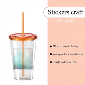 Calm Of The Blue Double Layer Plastic Cup