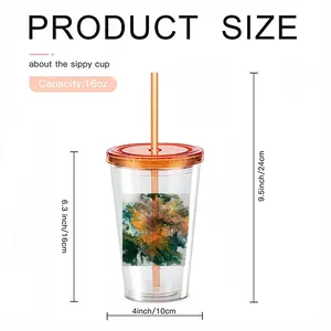 Autumn Flare Double Layer Plastic Cup