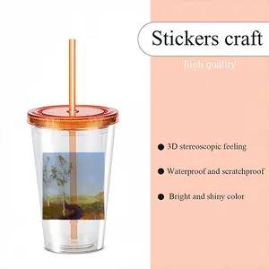 White Gum Trees Double Layer Plastic Cup