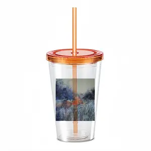 Moody Landscape Double Layer Plastic Cup