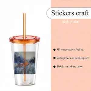 Moody Landscape Double Layer Plastic Cup