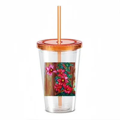 Climatis On Fence Double Layer Plastic Cup