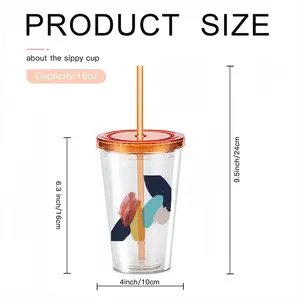 Square Double Layer Plastic Cup