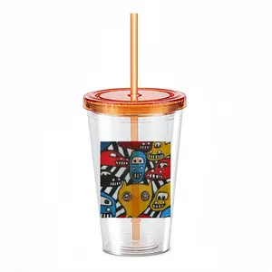 Driving You Mad Double Layer Plastic Cup