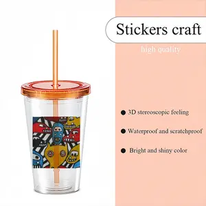 Driving You Mad Double Layer Plastic Cup