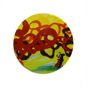 Tango 3 Round Iron Painting