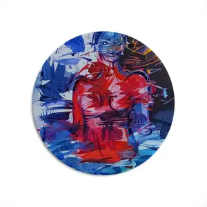 Metropolis Round Iron Painting