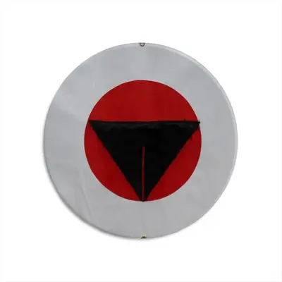 Pubic Flag Japan Round Iron Painting