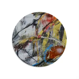 Chaos Round Iron Painting