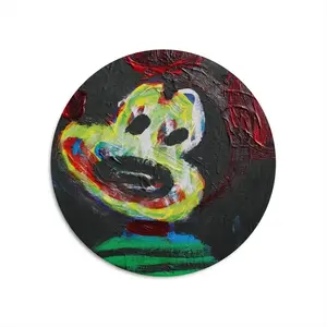 Sonic Youth Mickey Round Iron Painting