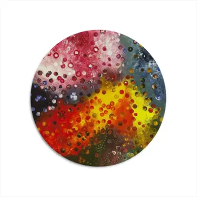 A Field Of Energy E Round Iron Painting