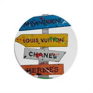 Villages Of Brands Round Iron Painting