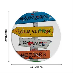 Villages Of Brands Round Iron Painting