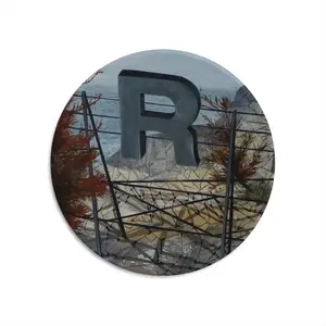 Message Series 2R Round Iron Painting