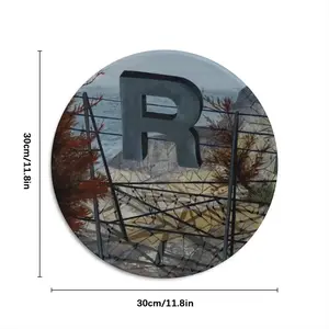 Message Series 2R Round Iron Painting