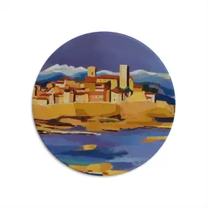 Antibes In The Spring Round Iron Painting