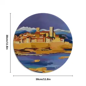 Antibes In The Spring Round Iron Painting