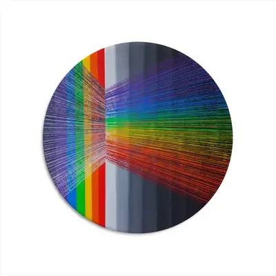 Refraction Round Iron Painting