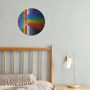 Refraction Round Iron Painting