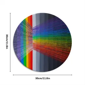 Refraction Round Iron Painting