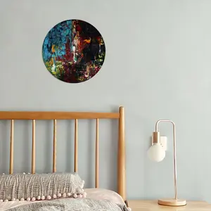 Magical Waterfall Round Iron Painting