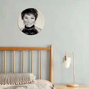 Tisha Campbell-Martin Round Iron Painting