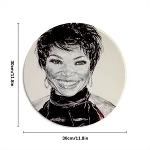 Tisha Campbell-Martin Round Iron Painting