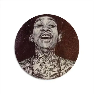 Wiz Khalifa Portrait Round Iron Painting