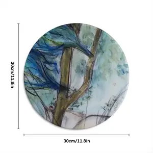 Paradise Meadows Ii Round Iron Painting